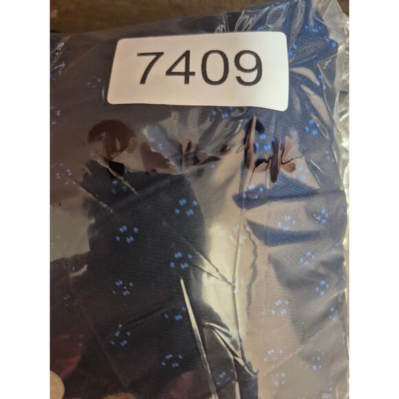 Tommy Hilfiger Button Up Shirt Men SZ Large Blue Long Sleeve Collared Slim 7409 - Picture 7 of 7